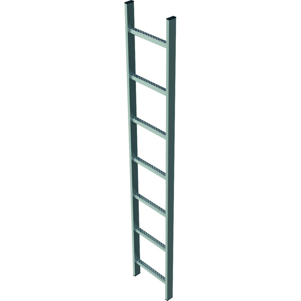 Schachtleiter verzinkt 10 Sprossen LW400 mm