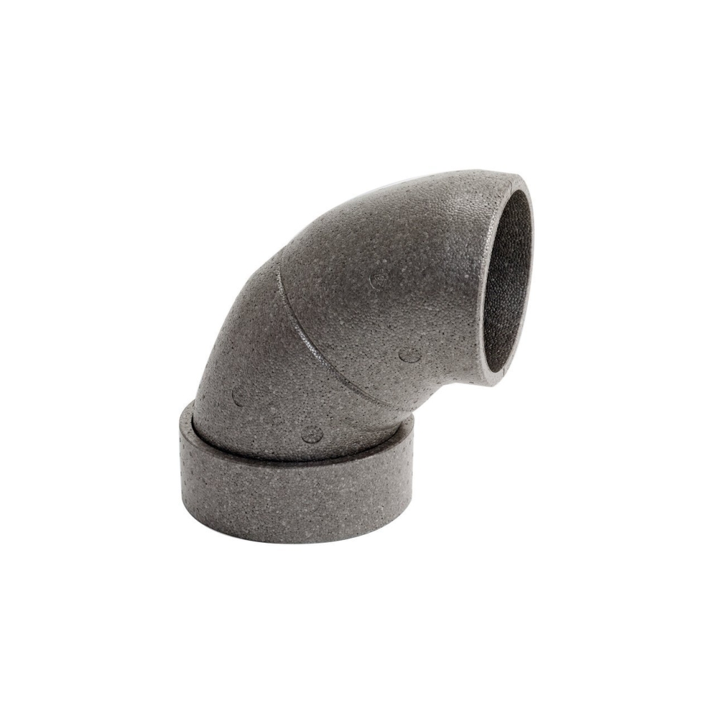 Vaillant EPP Bogen Durchm. 210/180 mm 90 Gr. mit integrierter Verbindungsmuffe