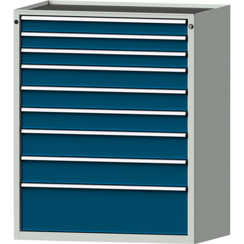 Schubladenschrank 4006 900x600mm, 9 SL,7035/5010