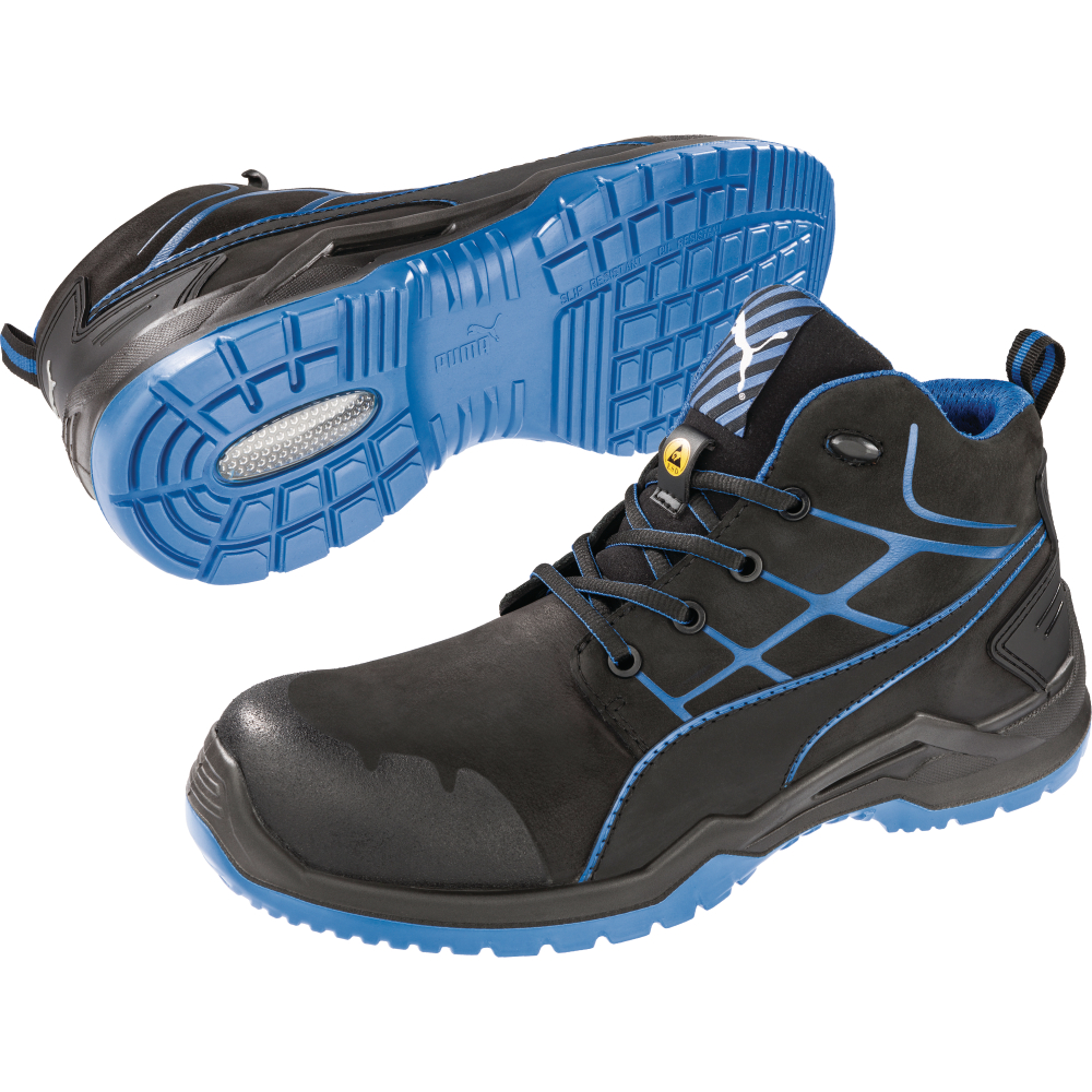 Puma Sicherheitsschnürstiefel Krypton Blue Mid 634200 S3 SRC ESD Gr.47