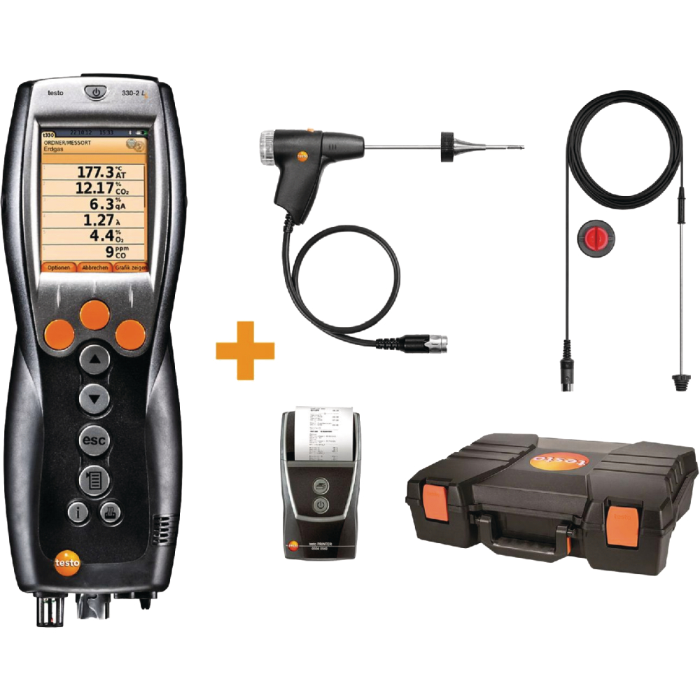 Abgasanalyse-Heizungs- bau-Set 330-2 LL testo