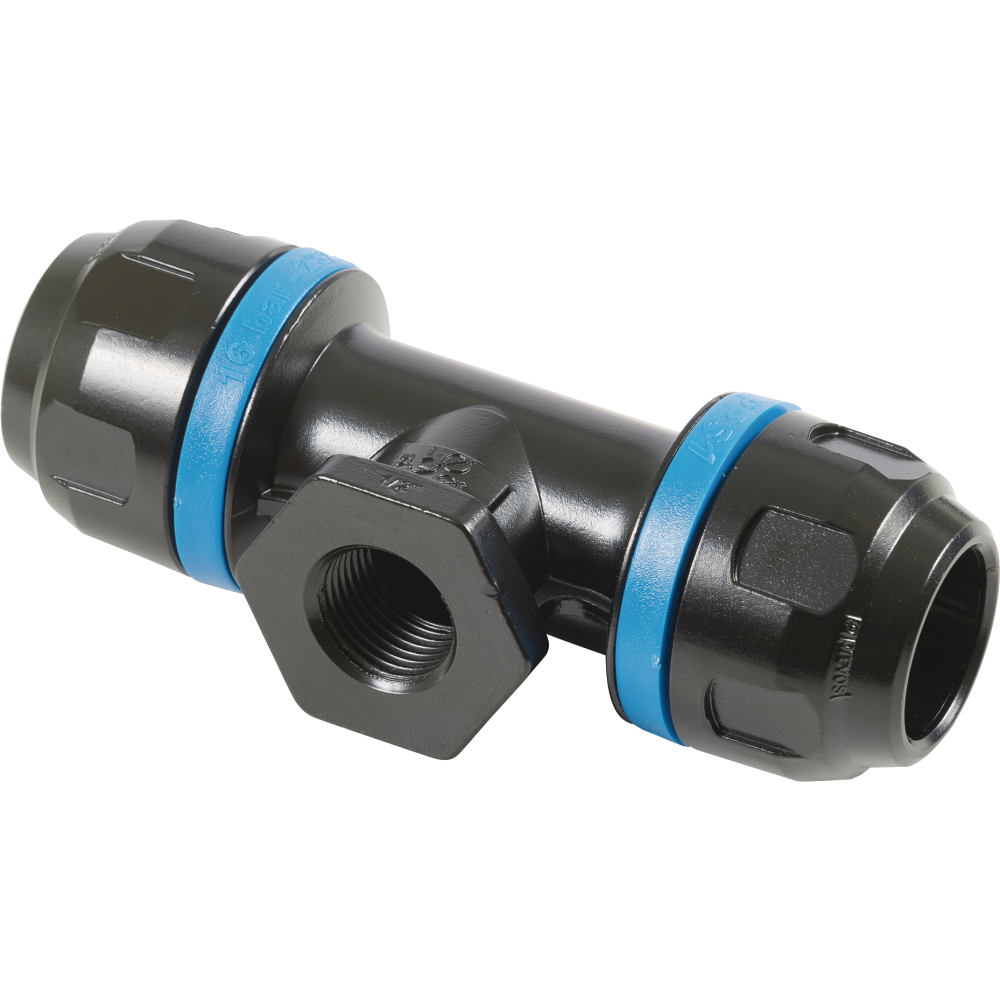 Aluminiumrohr-T-Stück 63mm G 1"