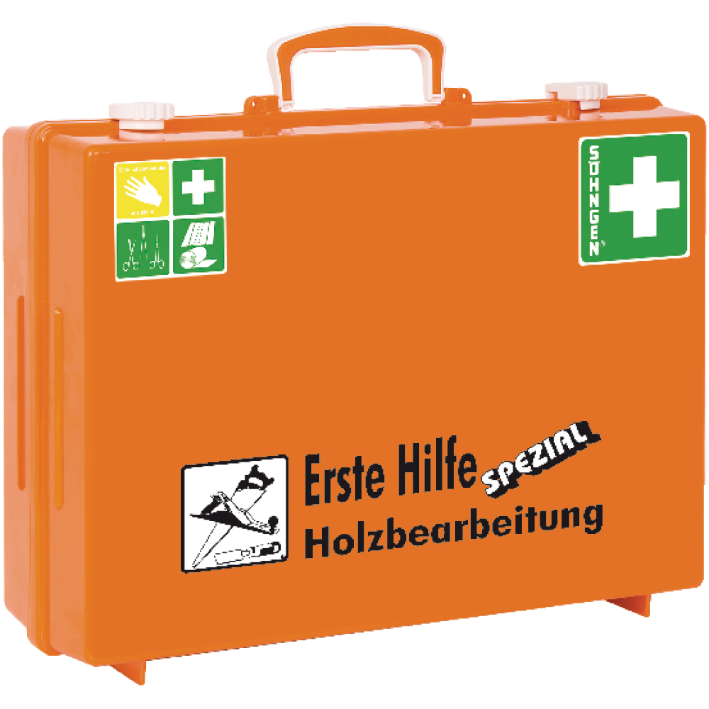 Söhngen Erste-Hilfe-Koffer MT-CD SPEZIAL Holzbearbeitung orange