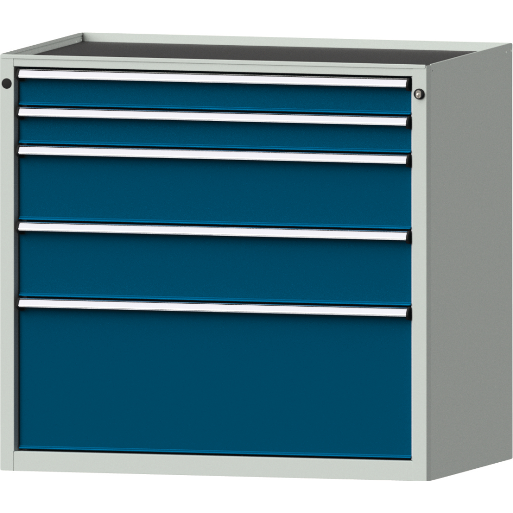 Schubladenschrank 3009 900x600mm, 5 SL,7035/5010
