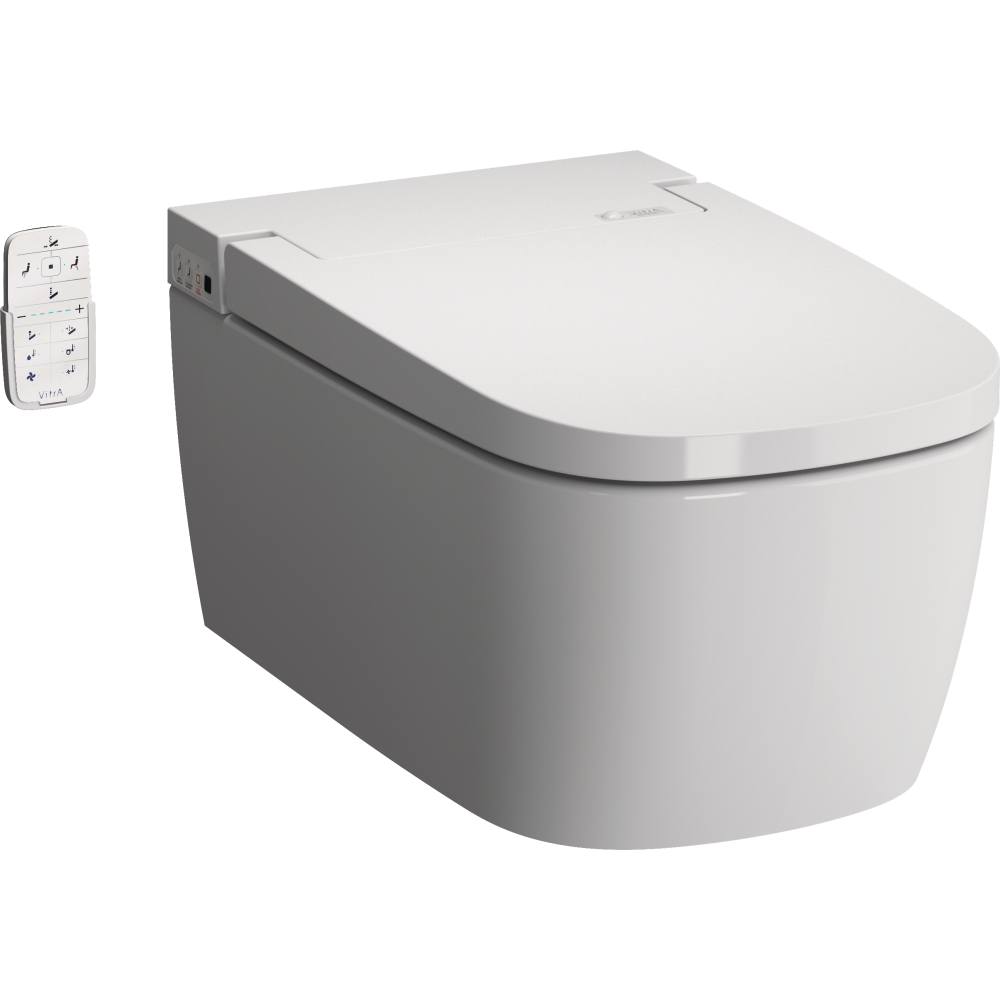 FORMAT Plus Dusch-Wand-WC Comfort weiß VitrAclean, ohne Spülrand