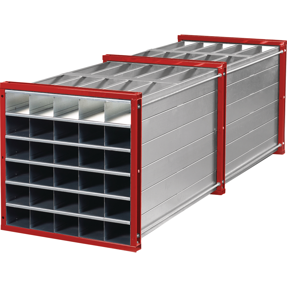 Wabenregal RWR-30/3 1000x1000x3000 30 Fächer RAL 3000
