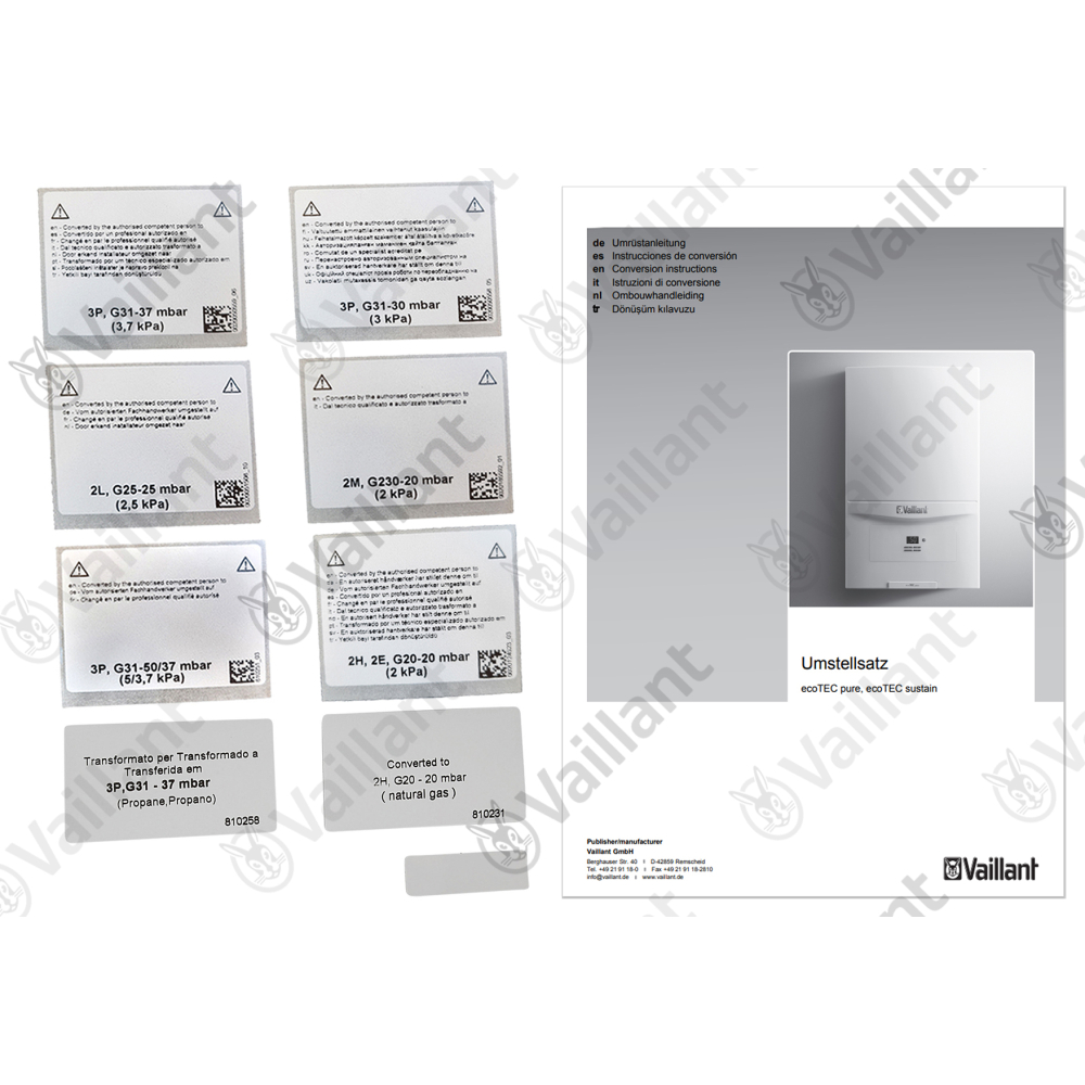 Vaillant Umstellsatz, auf P-/M-/H-Gas Vaillant-Nr. 0020241657