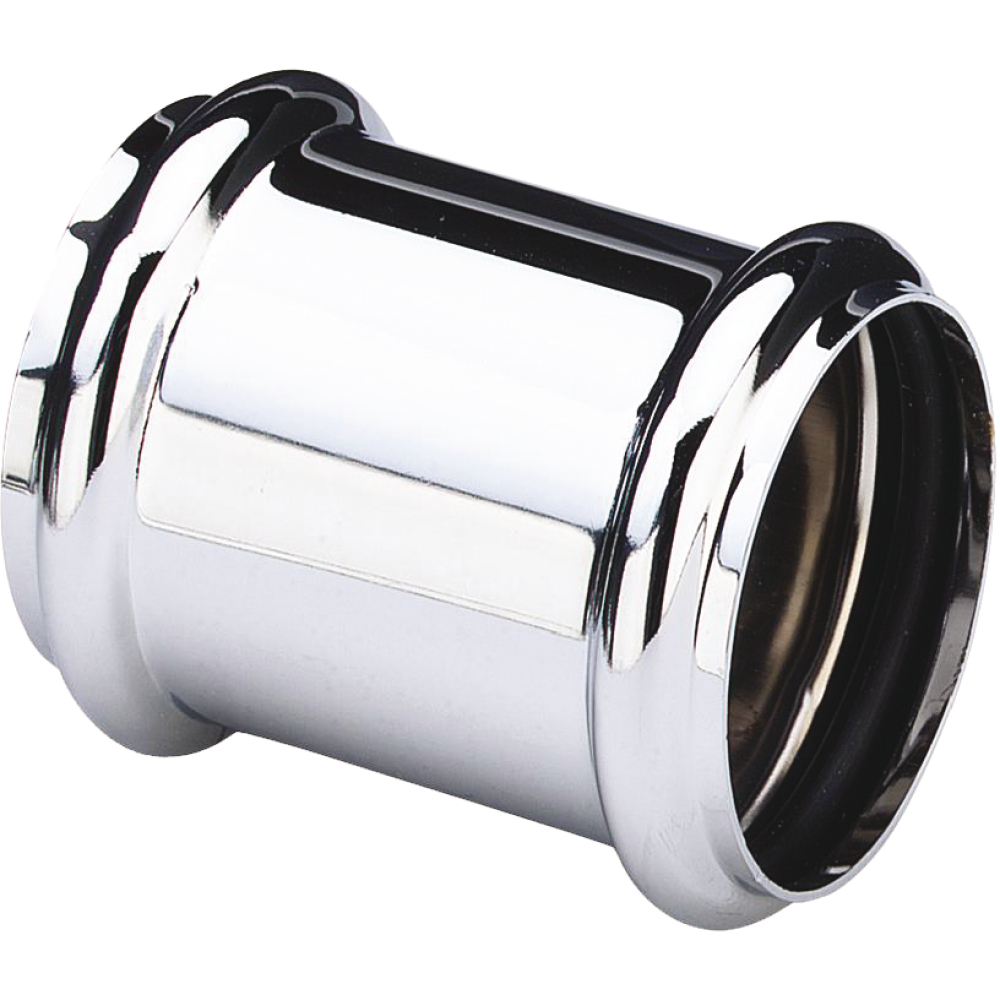 Viega Tauchrohrmuffe 32 mit O-Ringen chrom