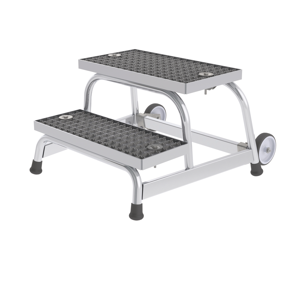 Aluminium Arbeitspodest 2,4m, 2 Stufen