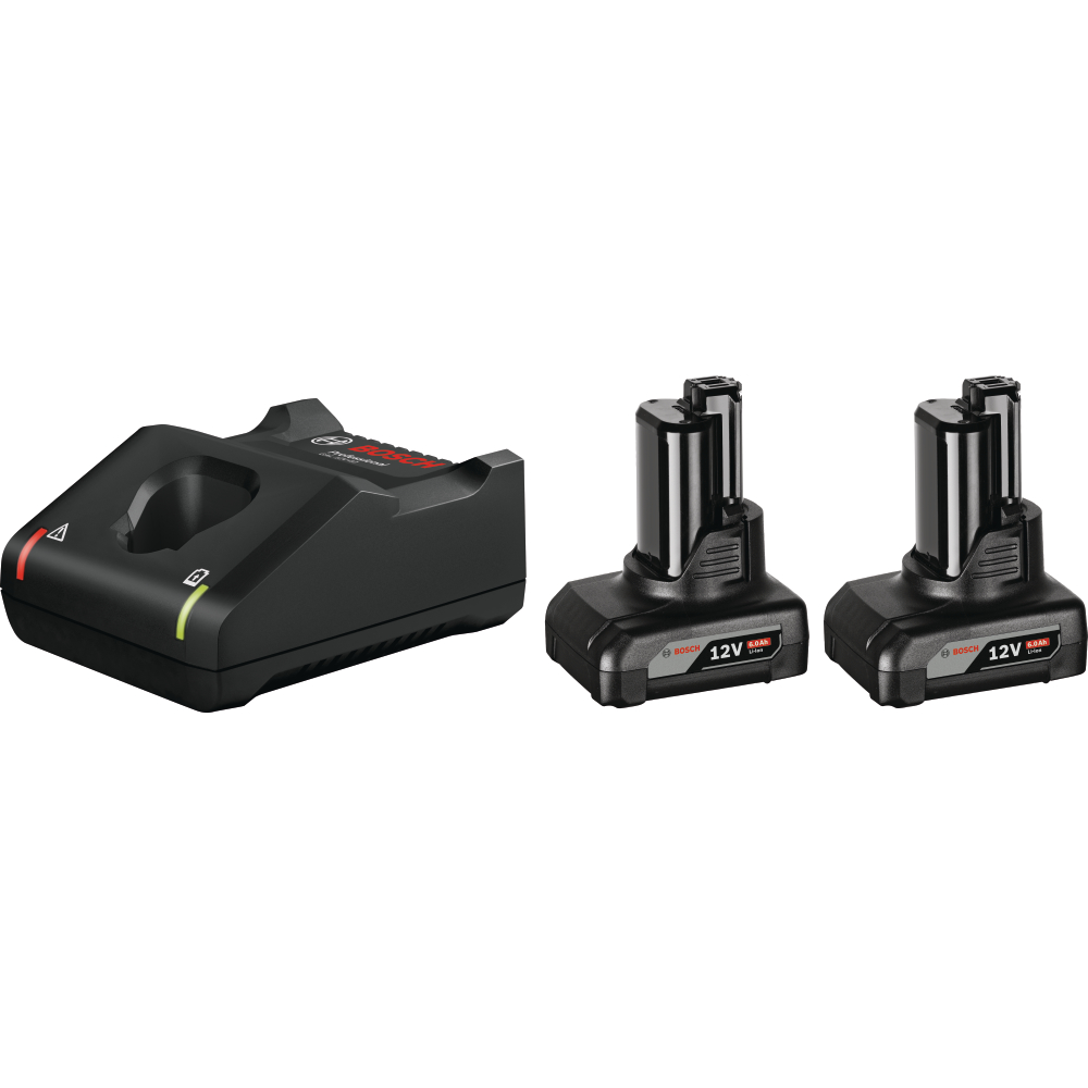 Bosch Akku-Starter-Set 12V c&g 2x Akku 6,0Ah Li-Ion + GAL 12V-40