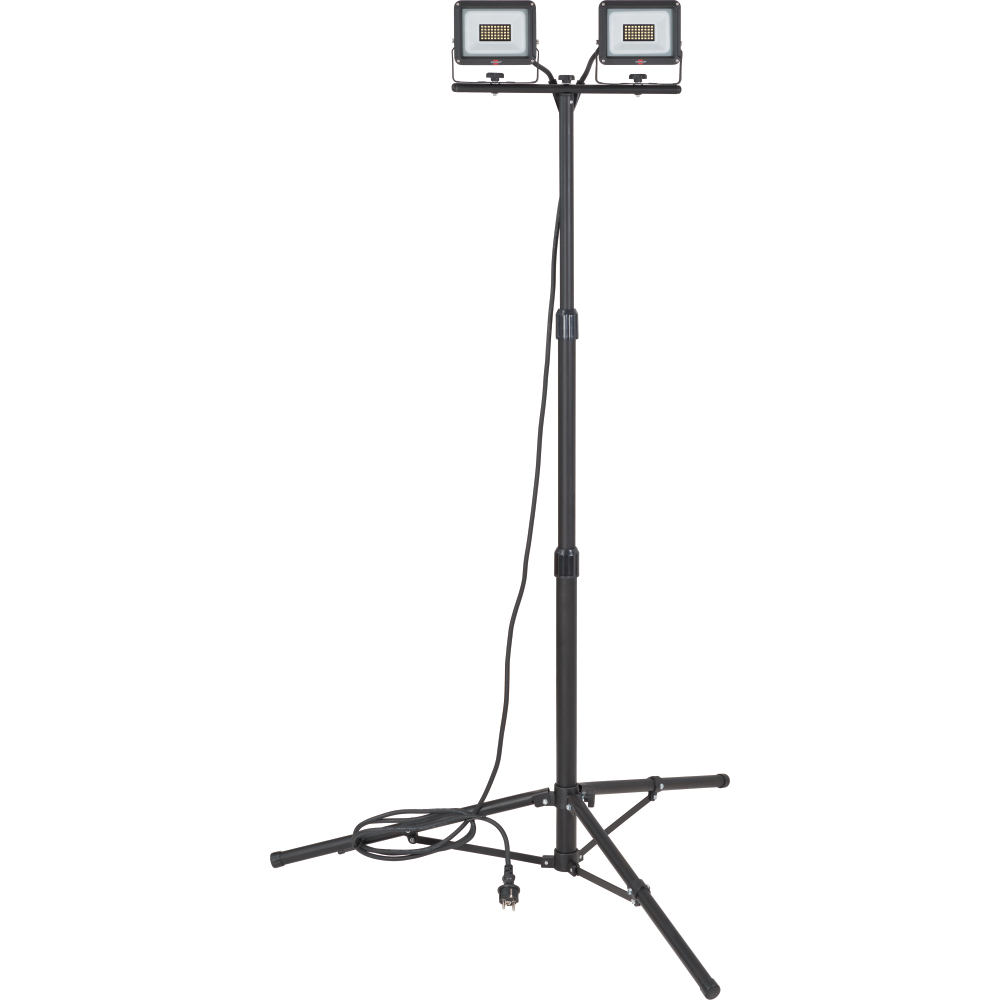Stativ + LED Strahler JARO 6060T IP65 3m 2x20W 4800lm 6500K schwarz H07RN-F 3G1,0