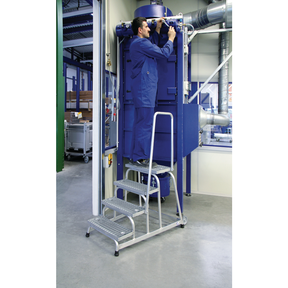 Aluminium Arbeitspodest 3,0m, 5 Stufen Handl