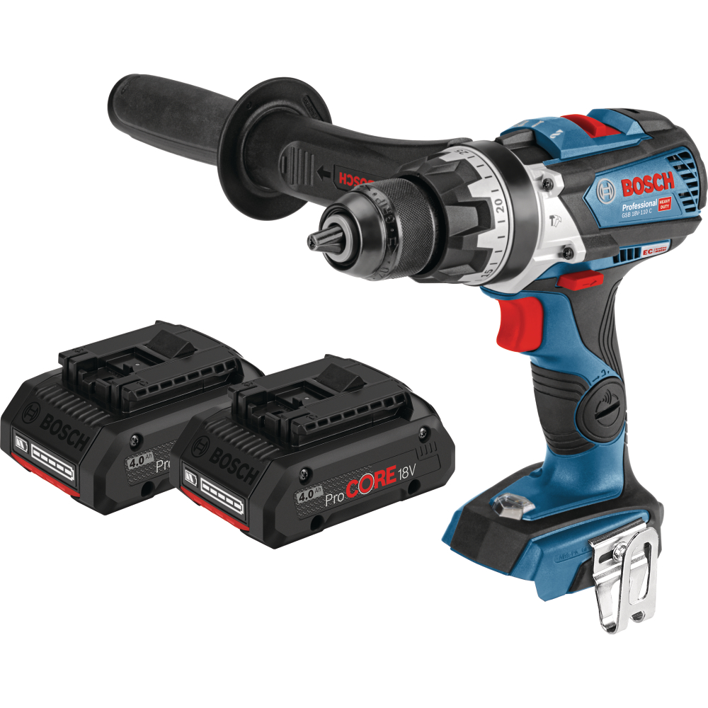 Bosch Akku-Schlagbohrschrauber GSB 18V-110 C 2x4,0Ah PC