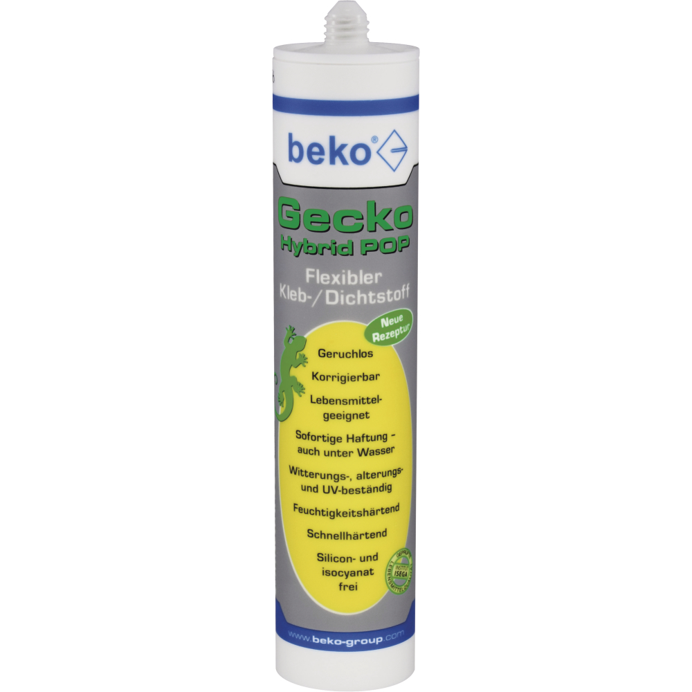 Beko Kleb- und Dichtstoff Gecko Hybrid POP 310ml grau