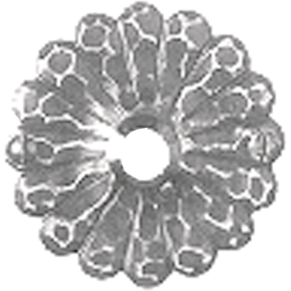 Klingelrosette m. Knopf geschmiedet 4781 75mm