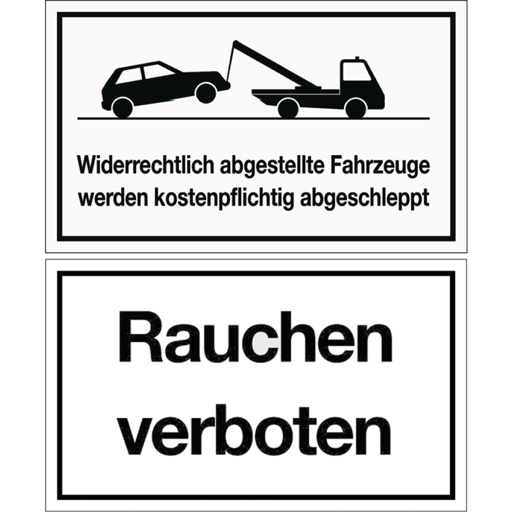 Schild Rauchen verboten 250x150