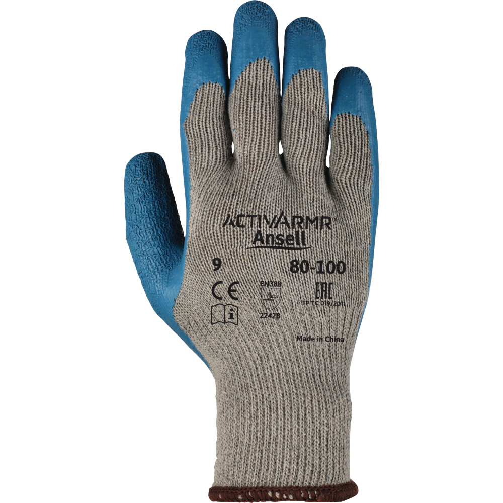 Ansell Mehrzweckhandschuhe ActivArmr® 80-100 blau-grau Gr.9