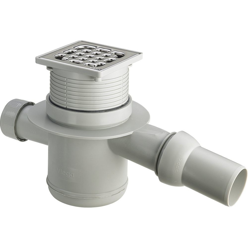 Viega Badablauf 4921.4 in DN40xDN50 Kunststoff grau