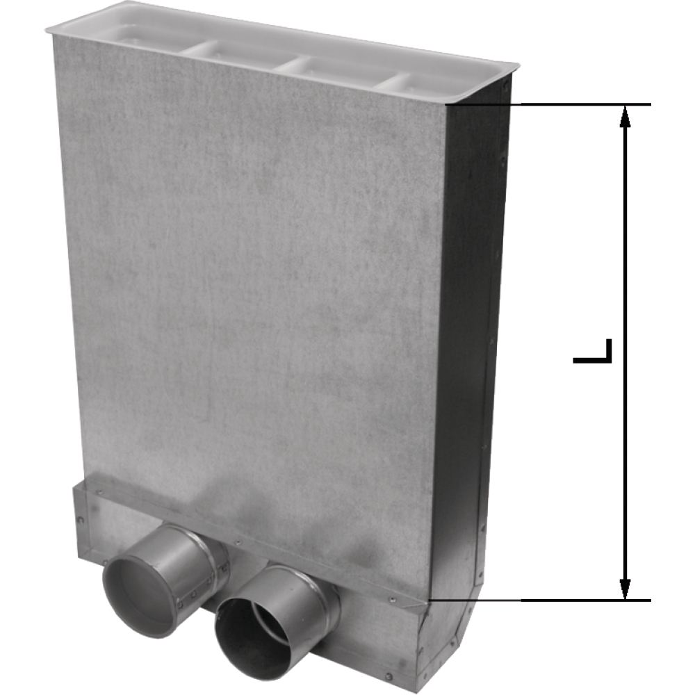 Wolf CWL Anschlussteil- Bodengitter 75/63 L=300mm