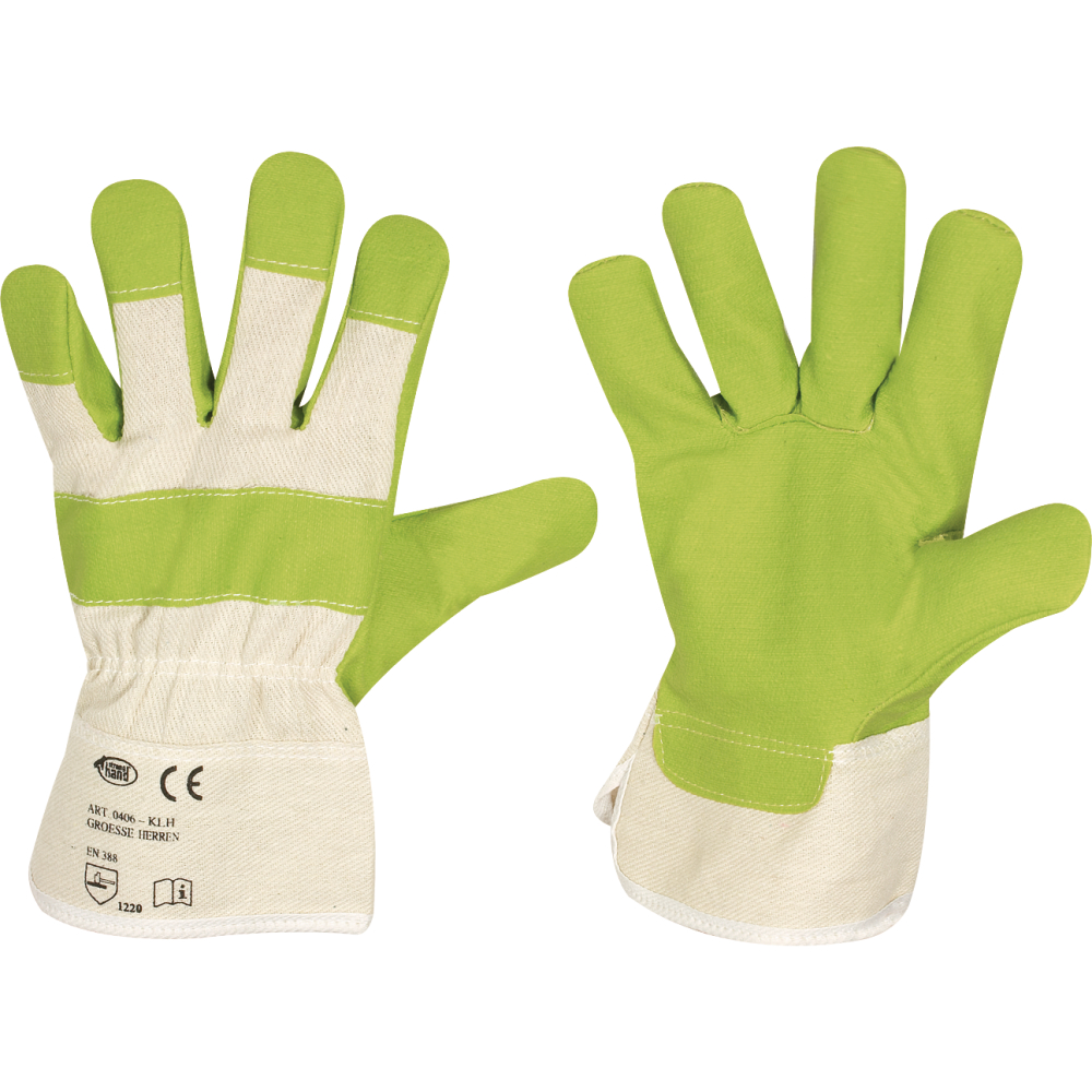 Kunstleder-Handschuh KLH EN 388 grün Gr.10,5