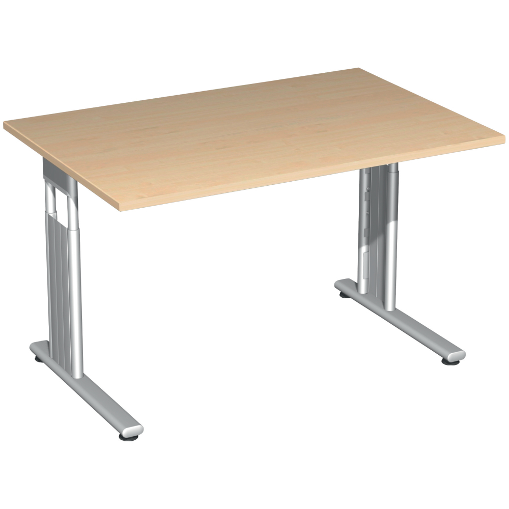 Schreibtisch C Flex Weiß 1200x800x680-820 Weiß