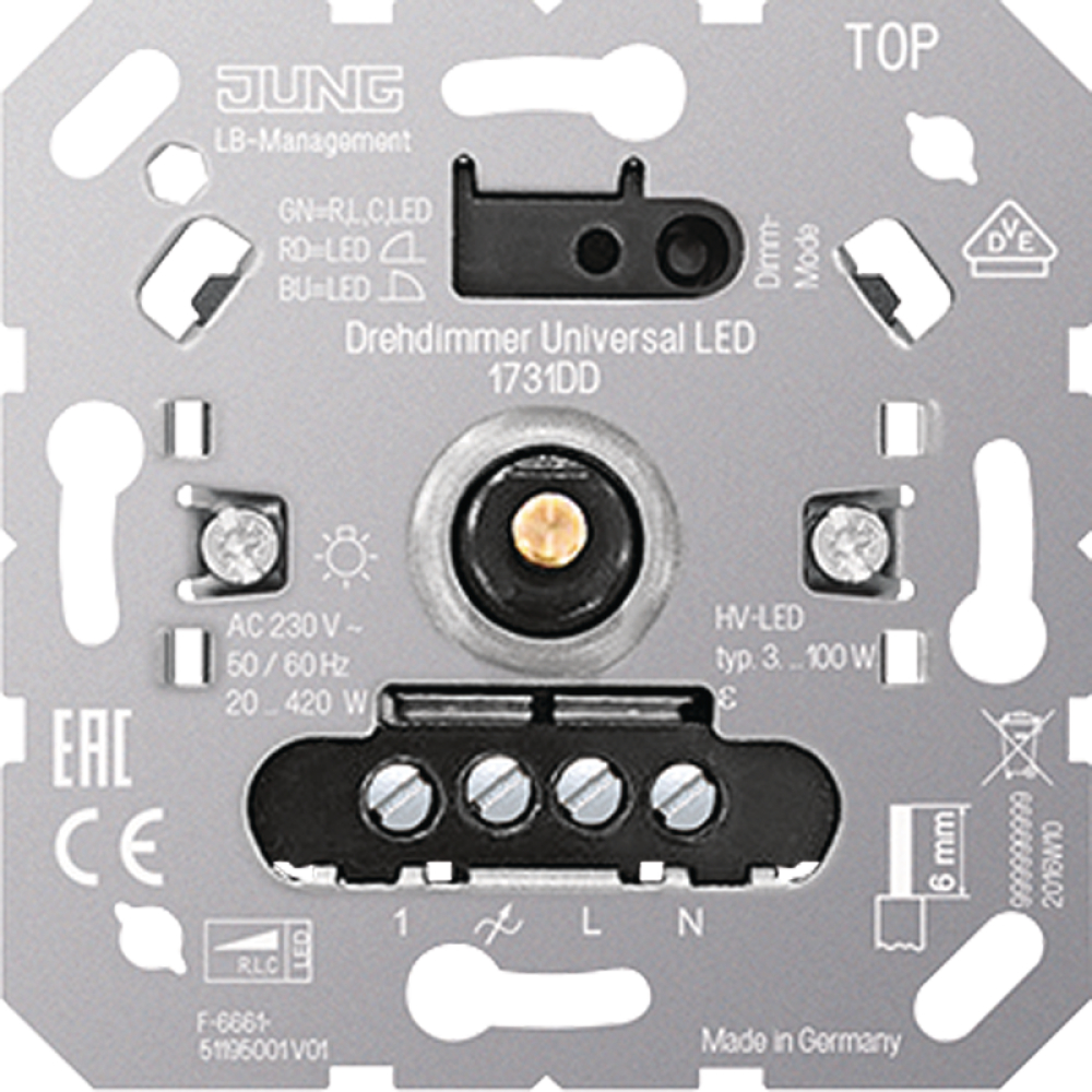 LED-Drehdimmereinsatz Universal 1731 DD Jung