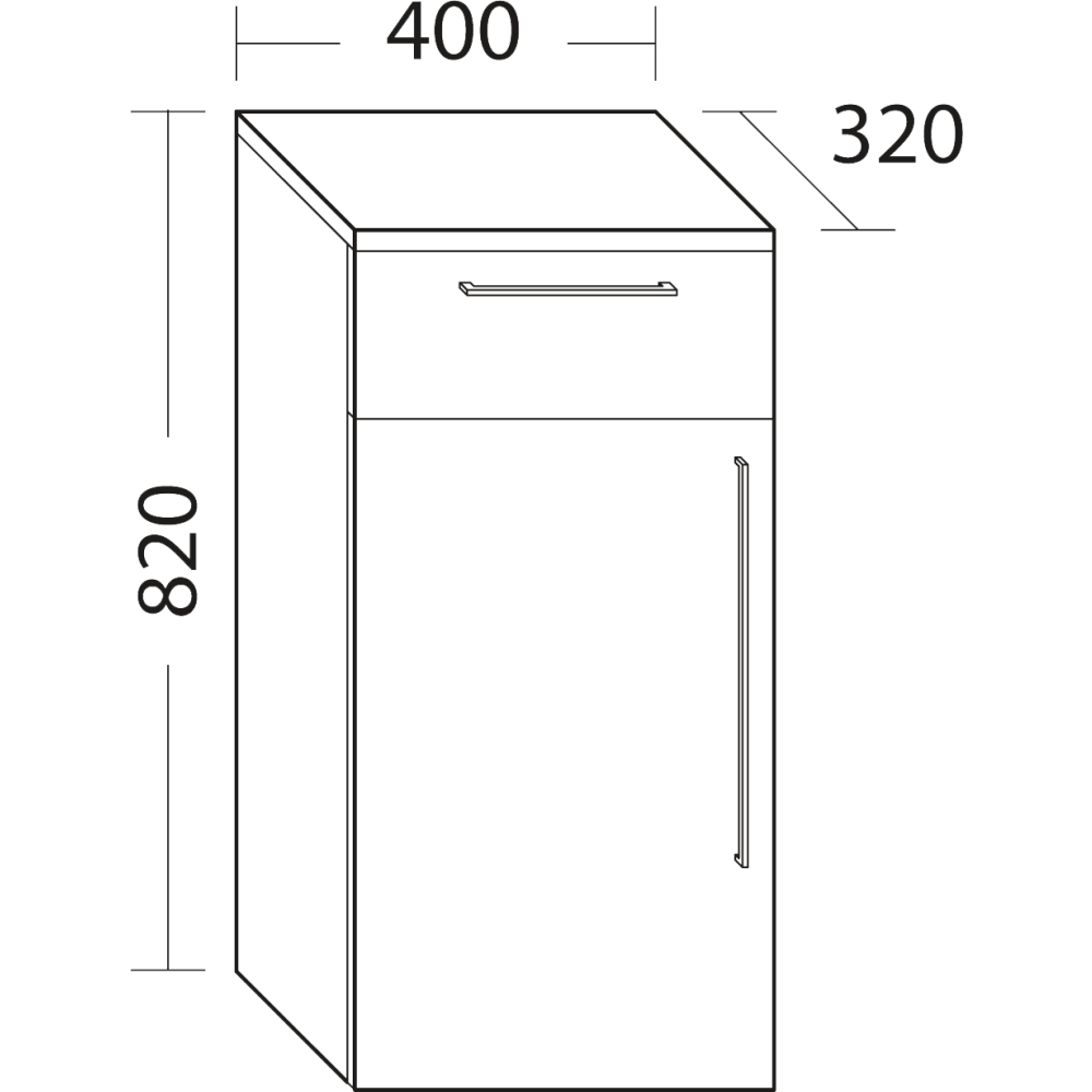 Schrank halbhoch FORMAT Design UHBD