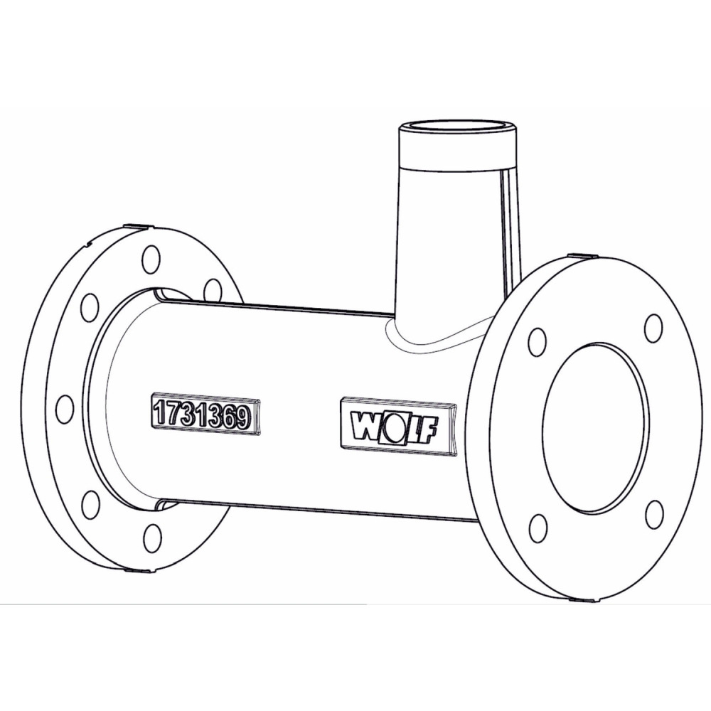 Wolf Anschlussrohr DN100 für MGK-2 800-1000