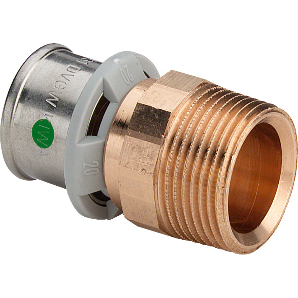 Viega Übergangsstück mit SC Sanfix P 2111 in 50mm x R1 1/2 Rotguss
