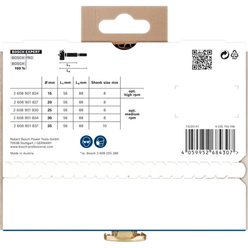 Bosch Forstnerbohrer-Set EXPERT Wood 5-tlg.