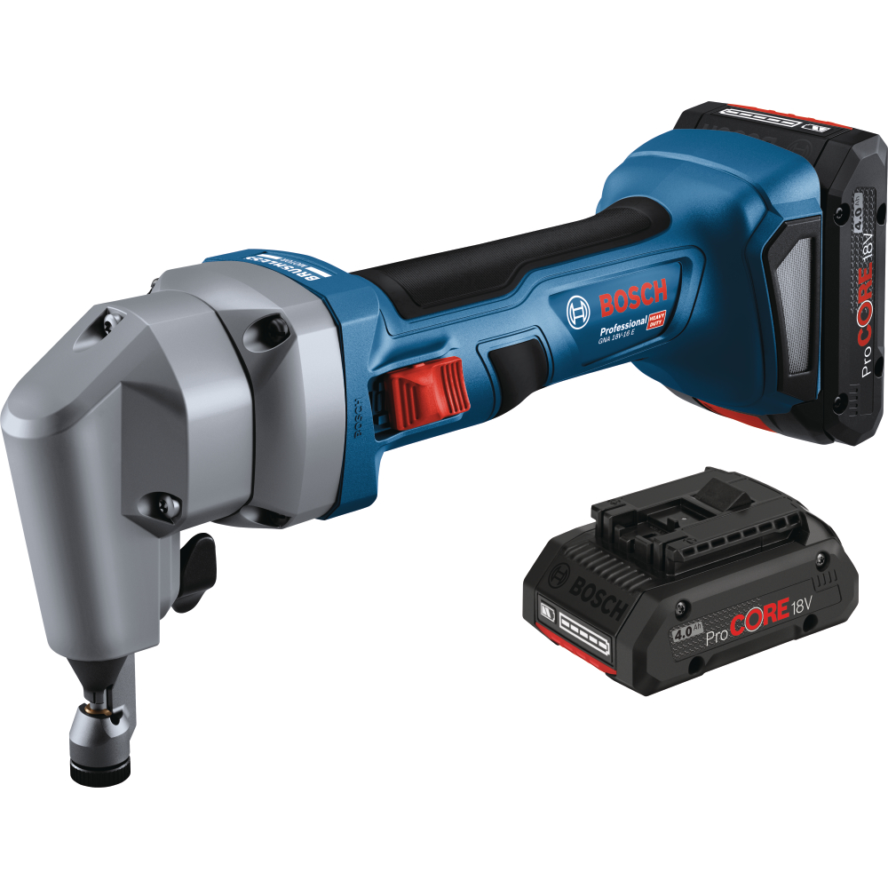 Bosch Akku-Nager GNA 18V-16 E, 2 Akku ProCORE18V 4.0Ah, Ladg. u. L-BOXX