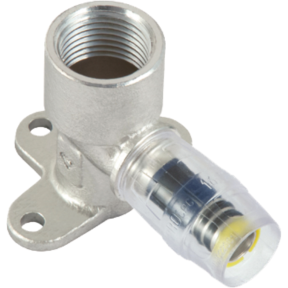 Steck-Wandscheibe Zetaplus IG, mit Flansch Metall