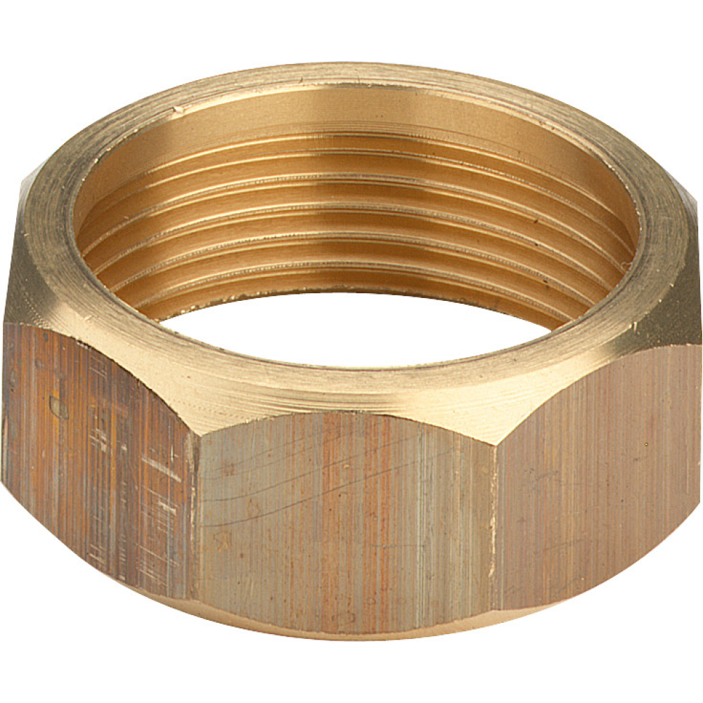 Viega Überwurfmutter 1121-654 G 1x26,8mm, mit Mehrkant, Messing