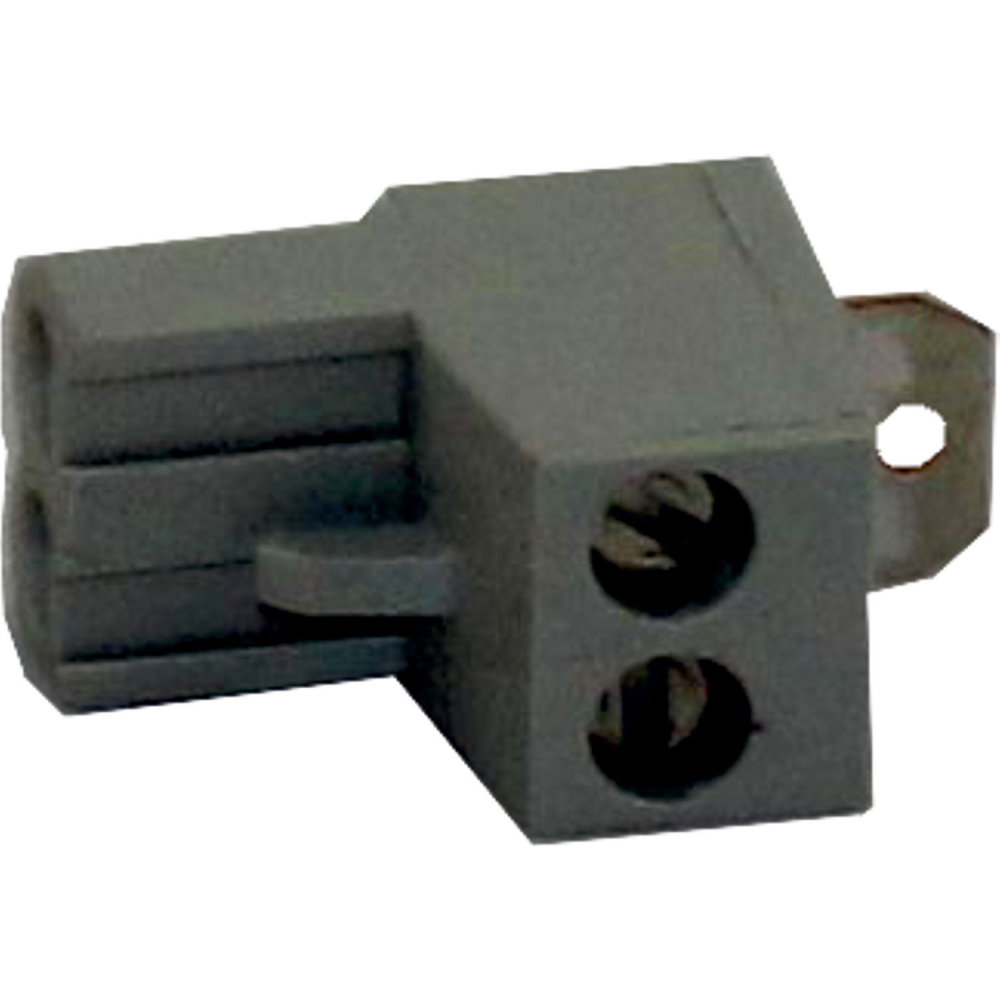 Wolf Gegenstecker grau 2-polig mit Brücke, für KM-Modul