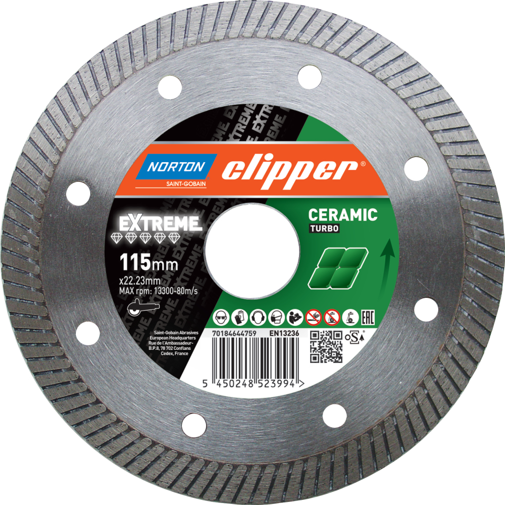 Clipper Diamant-Trennscheibe Extreme Ceramic Turbo 125x22,23
