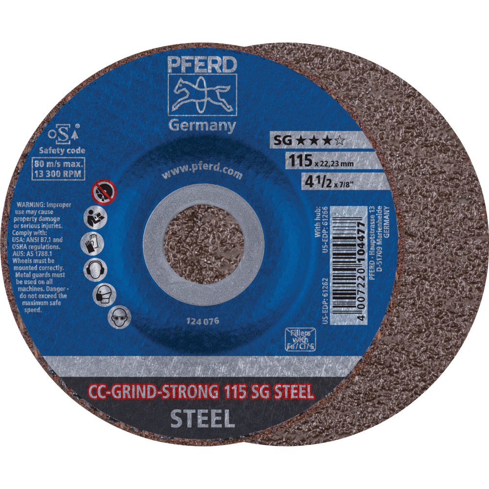 Schleifscheibe CC-Grind STRONG-STEEL 125mm PFERD