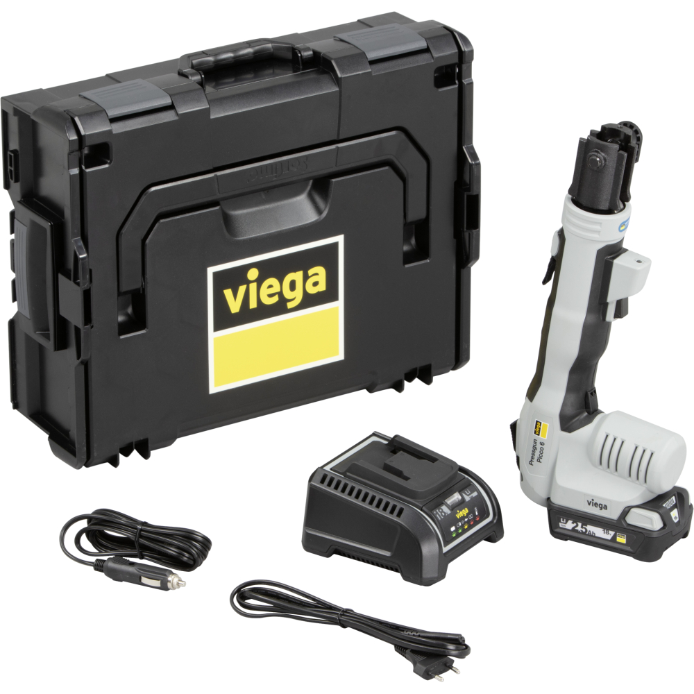 Viega Presswerkzeug Pressgun Picco 6 2489.4 in 18V/2,5 Ah Akku+Ladegerät