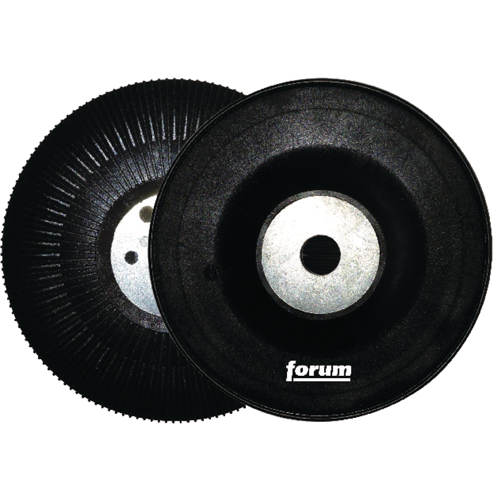 FORUM Gummistützteller 125mm/M14 gerippt