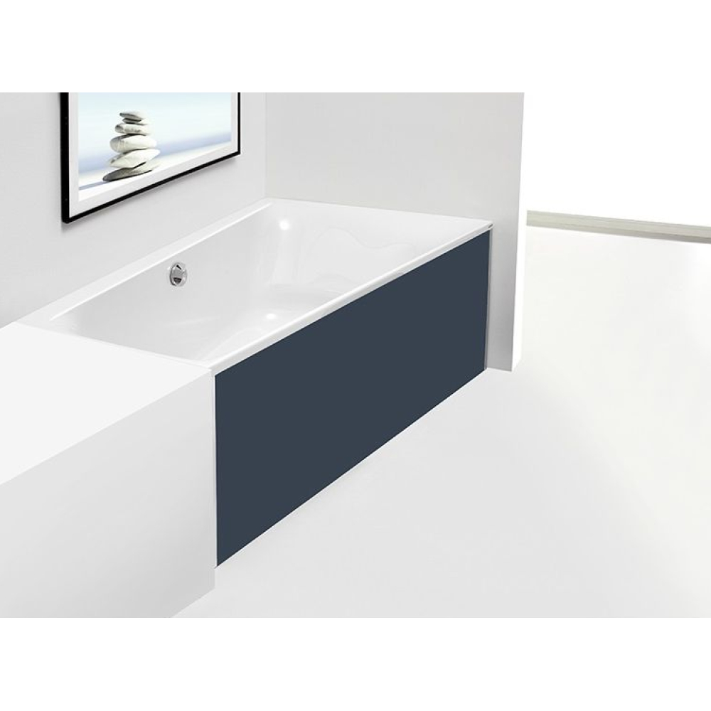 FORMAT Design Glasverkleidung zu Trapezw. 170x120cm, r, schiefer, f Ni
