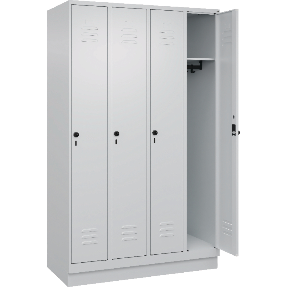 Garderobenschrank CLASSIC B1200xT500xH1950 mm RAL 7035/7035, 4