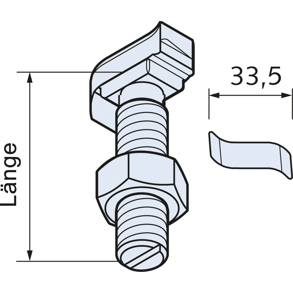 Halfenschraube HS 40/22 M16x50 FV 3000021159