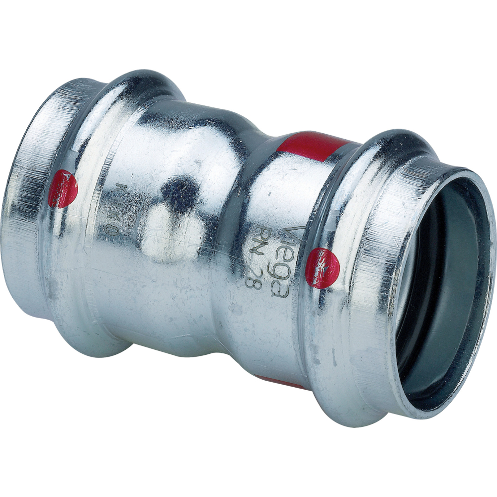 Viega Muffe mit SC Prestabo 1115 in 12mm Stahl verzinkt