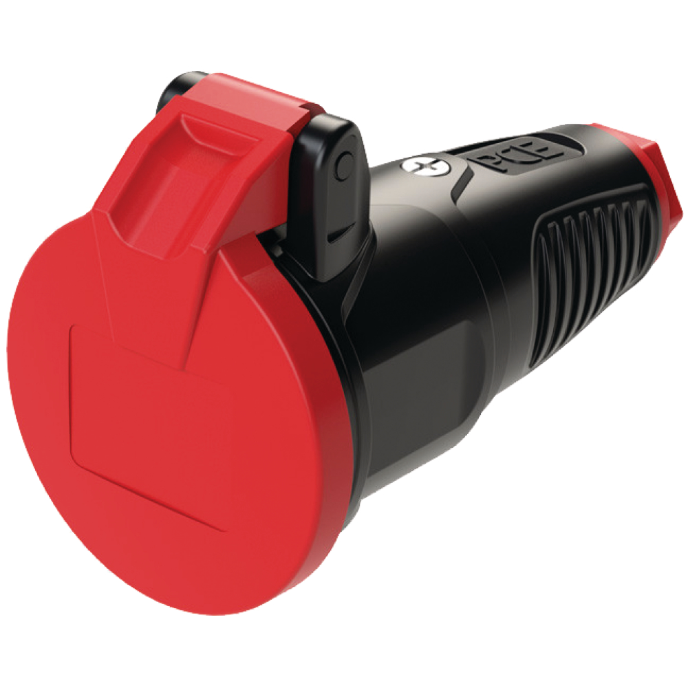 Schuko-Kupplung Gummi TAURUS2 IP54 Klappdeckel