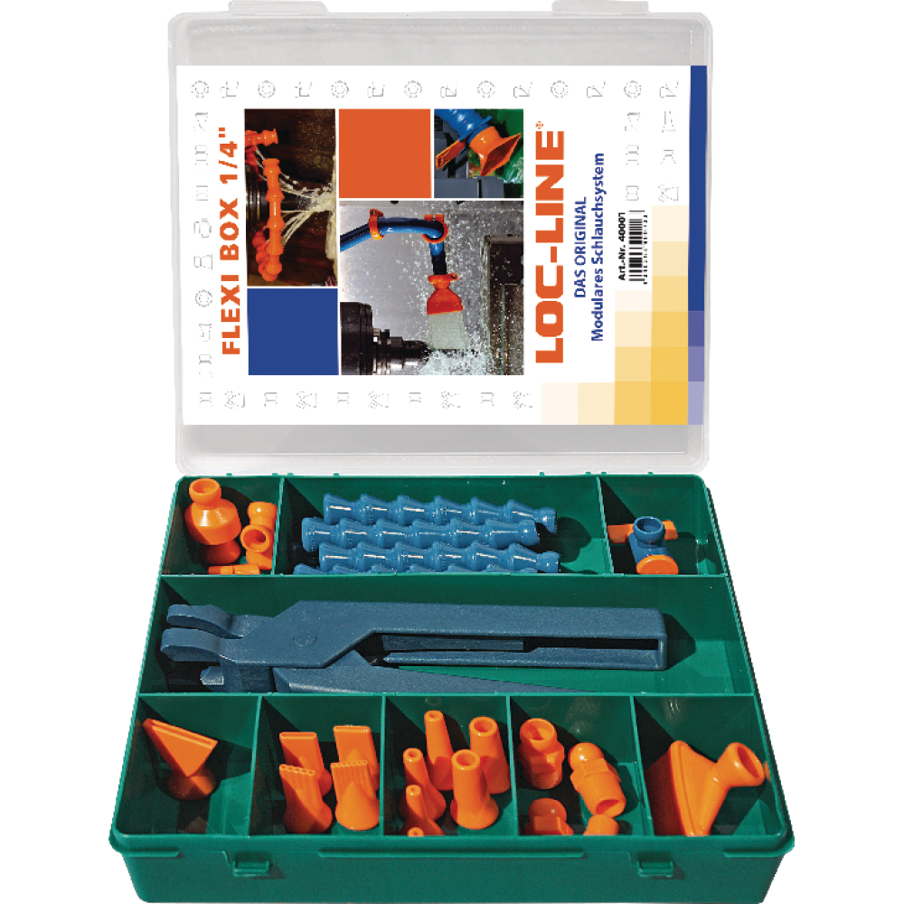 Kühlmittelschlauch-Satz Flexi-Box 27-teilig 1/4" LOC-LINE
