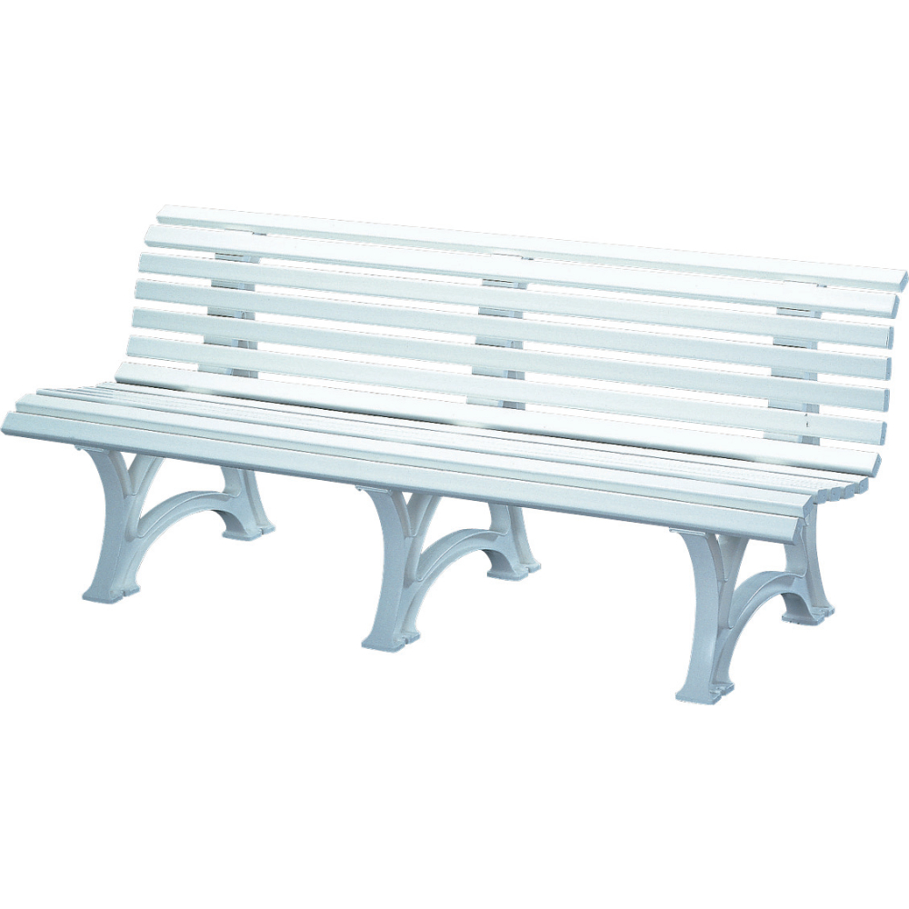 Bank Mod. Borkum 4 Sit weiß 200 cm