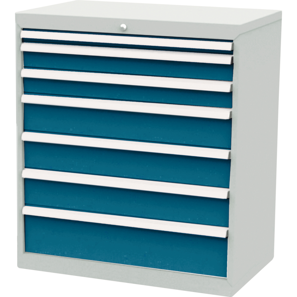 Schubladenschrank FS9 7S H1020mm RAL7035/5010FORUM