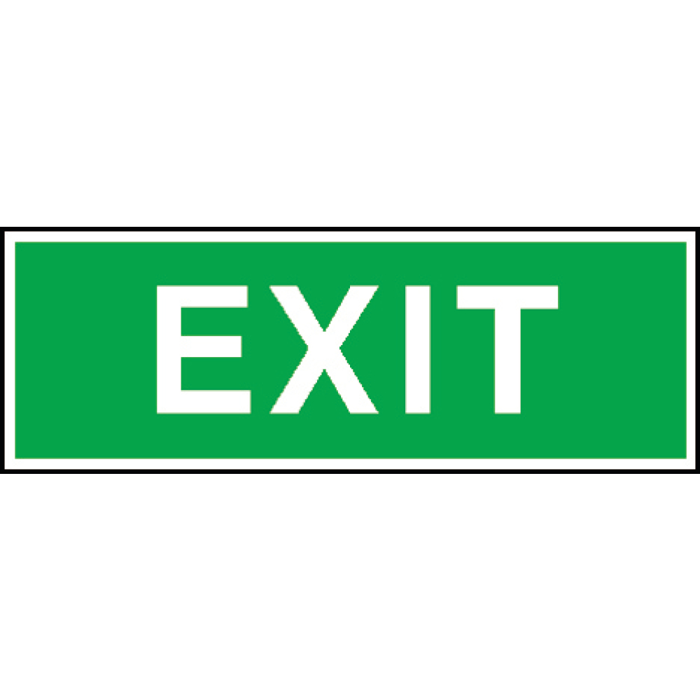 Sicherheitsschild Alu EXIT 300x105 mm