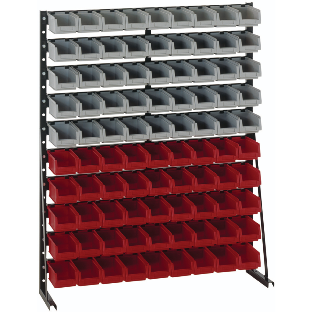 Norm-Regal-einseitig H1273xB1000 mm 90 Kästen
