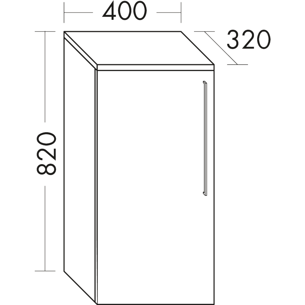 Schrank halbhoch FORMAT Design UHCT