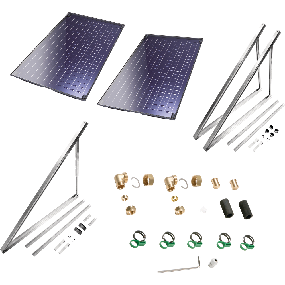Solarkollektorpaket 5000 TF Flachdach